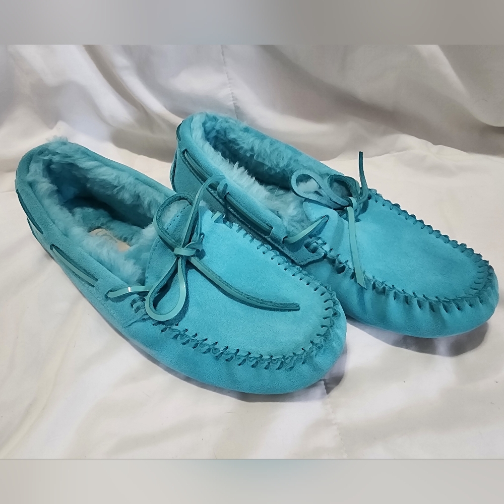 UGG Women's Turquoise Dakota Moccasin Slippers